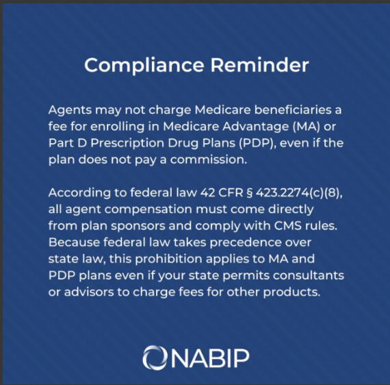 NABIP's Position on Agents Charging Medicare Consultation Fees